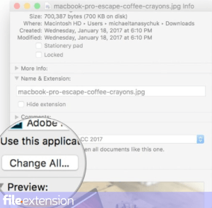 Associate software with DA0 file on Mac