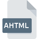 AHTML file icon