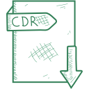 CDR ícone do arquivo