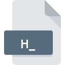 Icona del file H_