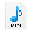 MIDI icono de archivo