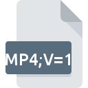 MP4;V=1 icono de archivo