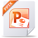 PPTX icono de archivo