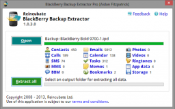 BlackBerry Backup Extractor miniatyrbild