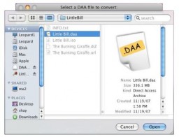 DAA Converter for Mac OS X miniatyrbild