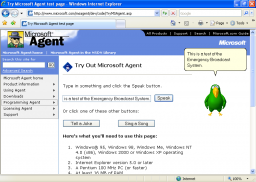 Microsoft Agent miniaturka