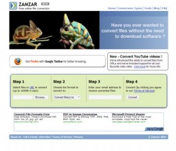 ZAMZAR - Free Online File Conversion miniatyrbild