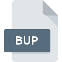 BUP icono de archivo