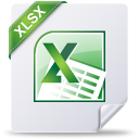 Icône de fichier XLSX