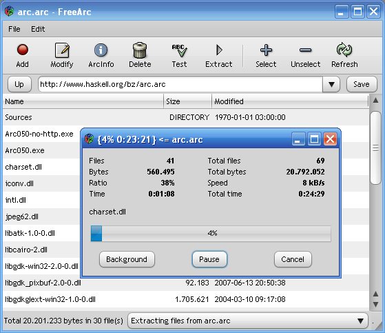 FreeArc: informazioni di base e estensioni di file associate - File ...