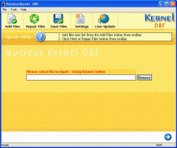 DBF Recovery Software  miniatyrbilde