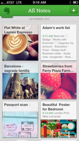 Evernote for iOS miniatyrbild