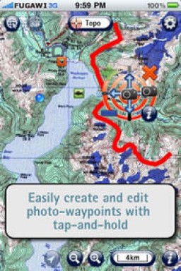 Fugawi iMap Topo Map App for iPhone and iPad miniaturka
