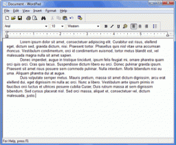 Microsoft WordPad thumbnail