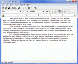 Microsoft WordPad miniatyrbild