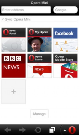 Opera Mini for iOS miniatyrbilde