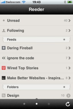 Reeder for iPhone miniatyrbilde