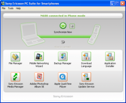 Sony Ericsson PC Suite miniaturka