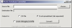 Works Database Converter miniatyrbilde